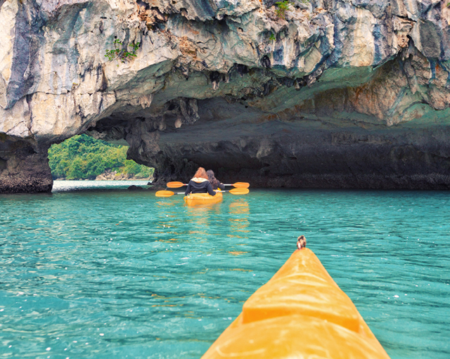 Kayaking Halong Bay Vietnam