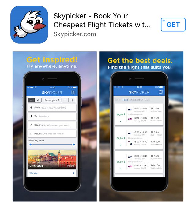 Skypicker Travel App