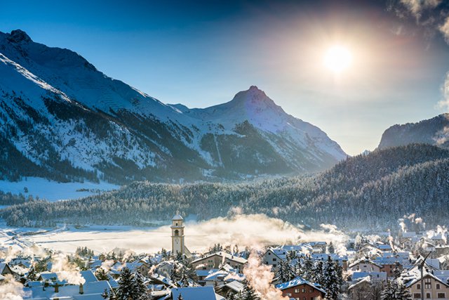 Skiing in Switzerland