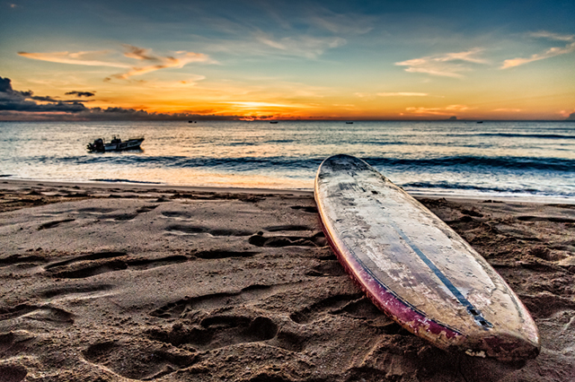 Surfing in Barbados