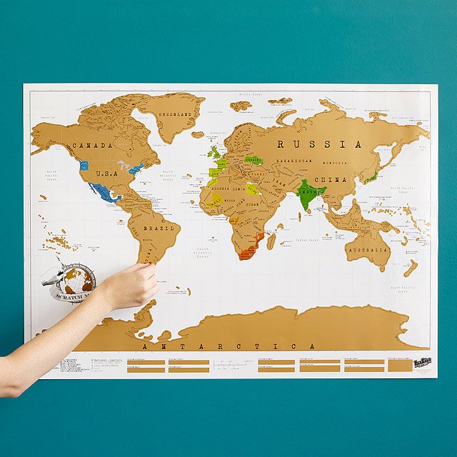 Scratch Off World Map