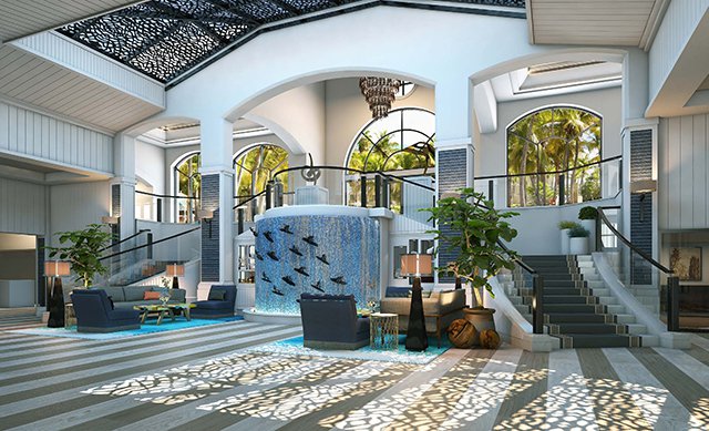 New Lobby Waterfront Beach Resort Huntington Beach