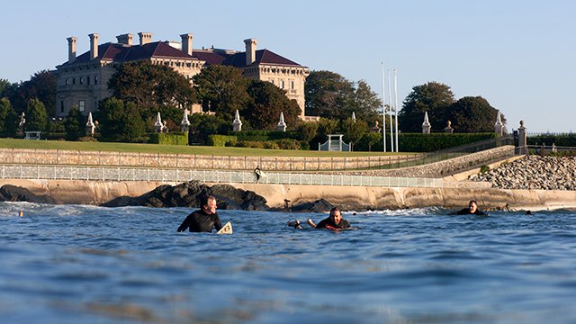 Surfing Ruggles in Newport RI