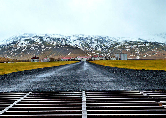 Farm at Eyjafjallajokull Volcano Iceland