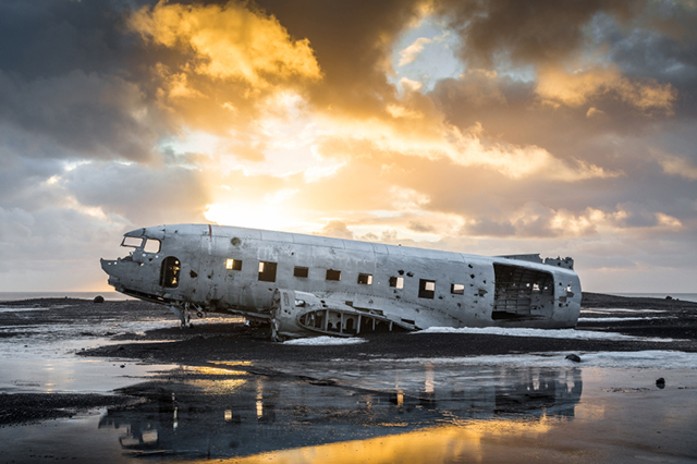 Iceland Plane Crash Tourist Sight