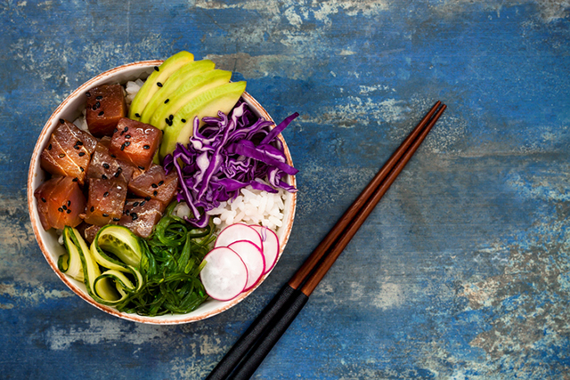 Hawaiian tuna poke bowl